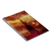 Lady Liberty赤と黄色の星 ノートブック (右側)