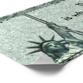 LADY LIBERTY - BUMPER STICKER - EDMUND BURKE引用文 ポスター (角)