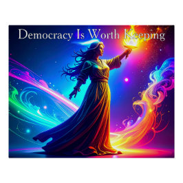 Lady Liberty Democracy Is Worth Keeping ポスター
