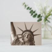 Lady Liberty In Sepia自由の女神NYC NY PC ポストカード (スタンド正面)