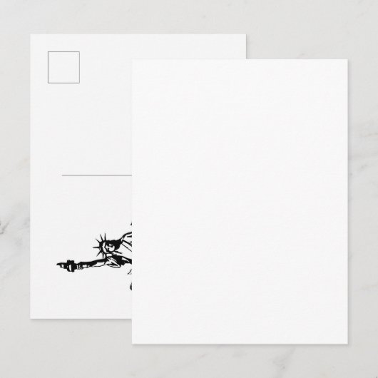 Lady Liberty - Liberty Justice for All ポストカード (正面/裏面)