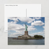 Lady Liberty on a Summer Day ポストカード (正面/裏面)