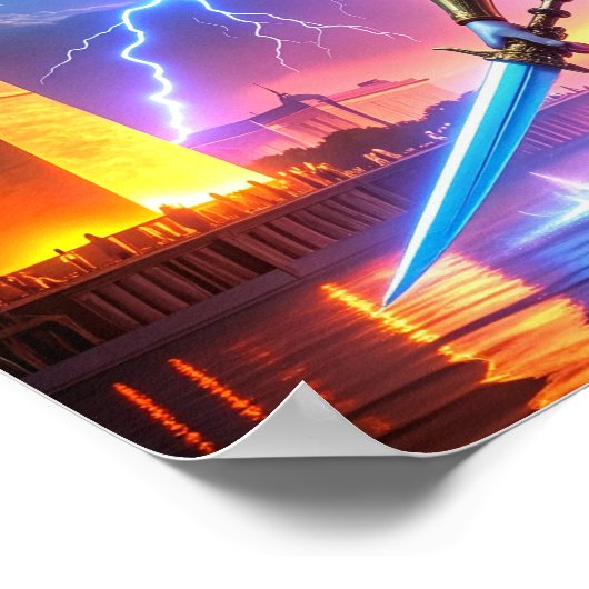 Lady Liberty Pro-Democracy USA Worth Saving Art ポスター (角)