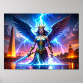 Lady Liberty Pro-Democracy USA Worth Saving Art ポスター (正面)