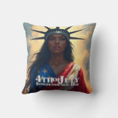 Lady Liberty Reimaged – 自由の新顔 クッション (裏面)