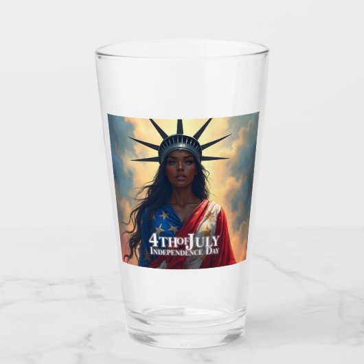Lady Liberty Reimaged – 自由の新顔 タンブラーグラス (正面)