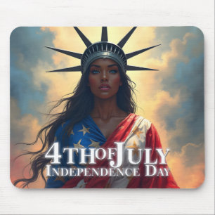 Lady Liberty Reimaged – 自由の新顔 マウスパッド
