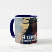 Lady Liberty Reimaged – 自由の新顔 マグカップ (正面左)