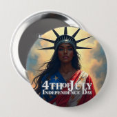 Lady Liberty Reimaged – 自由の新顔 缶バッジ (正面&裏面)