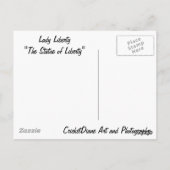 Lady Liberty The Daemy of Liberty USA 7月4日 ポストカード (裏面)