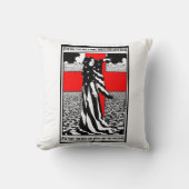 Lady Liberty WWI US Patriotic Poster 1918 クッション (正面)