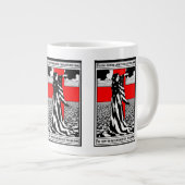 Lady Liberty WWI US Patriotic Poster 1918 ジャンボコーヒーマグカップ (正面右)