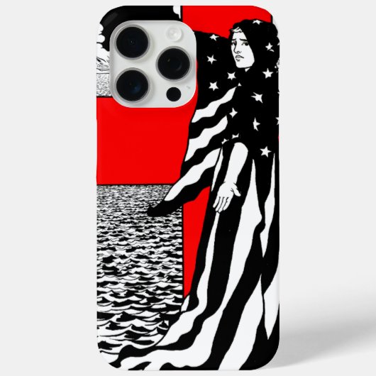 Lady Liberty WWI US Patriotic Poster 1918 Case-Mate iPhoneケース (裏面)