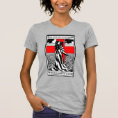 Lady Liberty WWI US Patriotic Poster 1918 Tシャツ (正面)