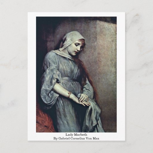 Lady Macbeth By Gabriel Cornelius Von Max ポストカード (正面)