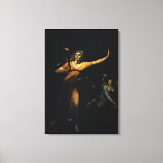 Lady Macbeth Sleepwalking, 1783 (キャンバス油) キャンバスプリント (正面)