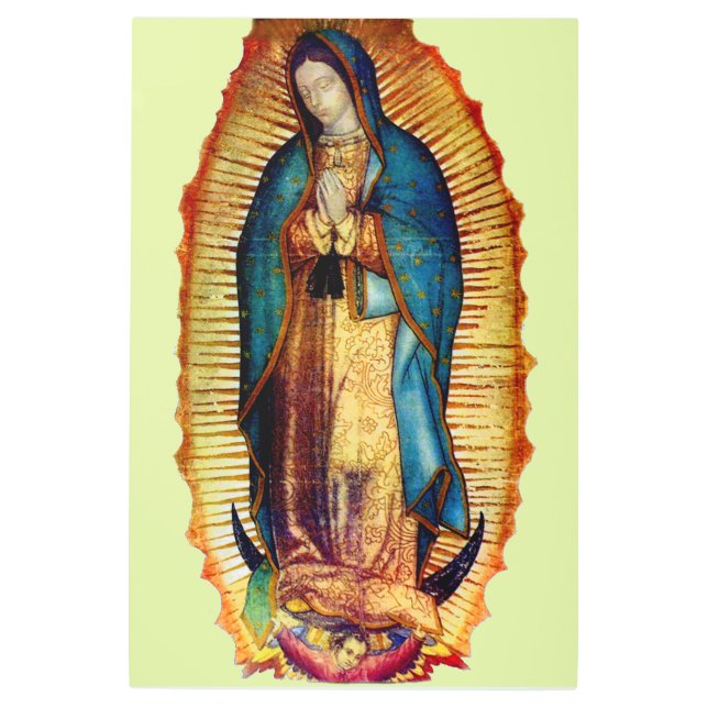 Lady of Guadalupeヴァージンティルマ24"x36"レプリカ メタルプリント (正面)