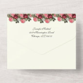 Lady of Guadalupe Roses Catholic Floral Wedding  オールインワン招待状 (裏面)