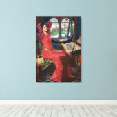 Lady of Shallot 24" x 35" Streted Canvas Print キャンバスプリント (インサイチュ (ウッドフロア))