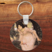 Lady of Shalott Looking at Lancelot キーホルダー (正面)