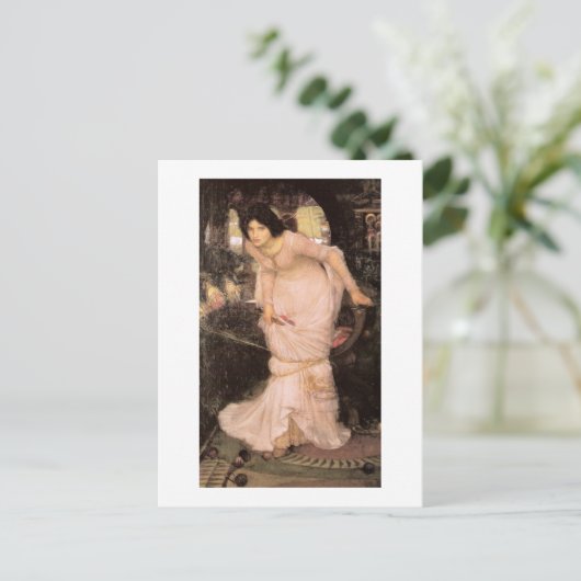 Lady of Shalott Looking at Lancelot ポストカード (スタンド正面)