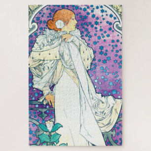 Lady of the Camelias, Alphonse Mucha ジグソーパズル