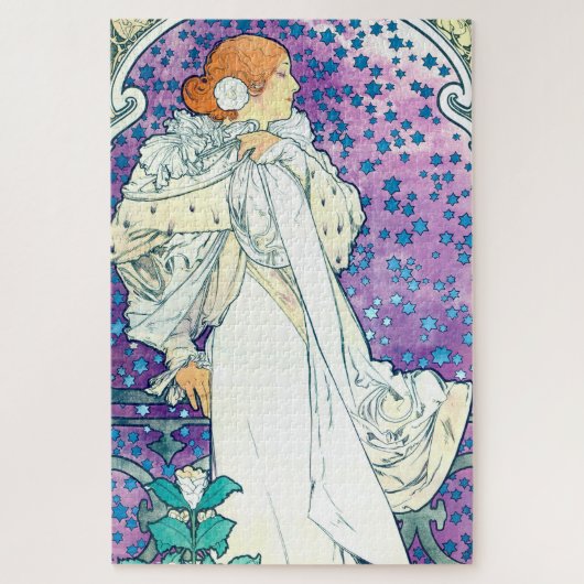 Lady of the Camelias, Alphonse Mucha ジグソーパズル (縦)