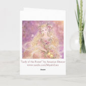 Lady of the Forest Greeting Card カード (裏面)