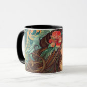 Lady of the Hibiscus Art Nouveau マグカップ (正面左)