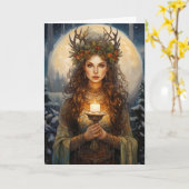 Lady of the Winter Light  カード (黄色い花)