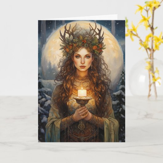 Lady of the Winter Light  カード (黄色い花)