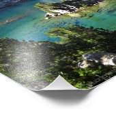 Lady on 絵を描 Upper Rae Lake - John Muir Trail フォトプリント (角)