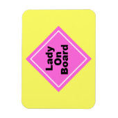 Lady on Boardマグネット マグネット (縦)