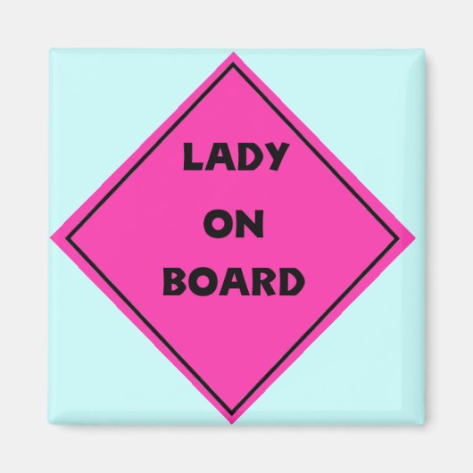 Lady on Boardマグネット マグネット (正面)