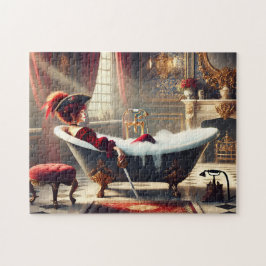 Lady Pirate Bath Victorian Nautical Bathroom Gift ジグソーパズル