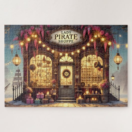 Lady Pirate Shoppe Enchanted Coastal Boutique ジグソーパズル (横)