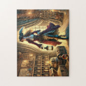 Lady Pirate's Rum & Treasure Nautical Gift ジグソーパズル (縦)