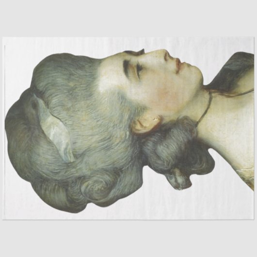 Lady Profile Decompage紙 薄葉紙 (正面)