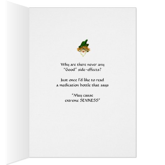 Lady Questionsおもしろい Side Effectsカード (内側 (右))