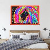 Lady Rainbow キャンバスプリント (インサイチュ (寝室))
