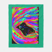 Lady Rainbow フリースブランケット (正面)