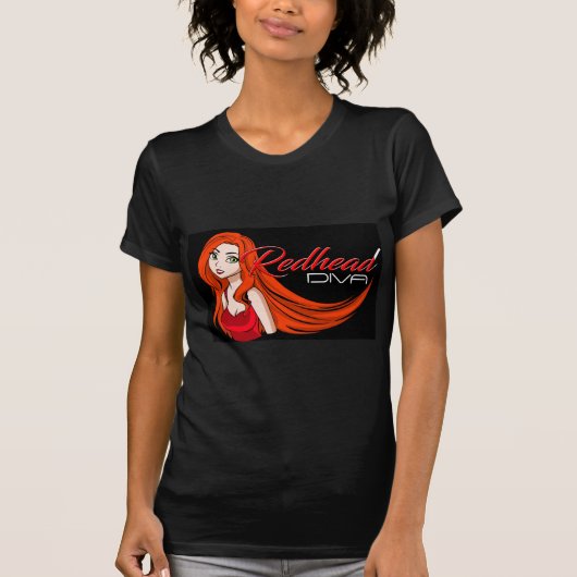 Lady Red Haired Woman Redheaded Girl design Tシャツ (正面)