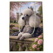 Lady Rose, Poodle  ミディアムペーパーバッグ (裏面)