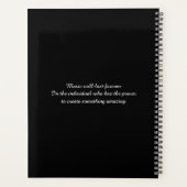 Lady Saxophonist Musician  purple プランナー手帳 (裏面)