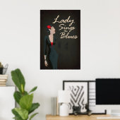Lady Sings The Blues Inspired Original Design ポスター (ホームオフィス)
