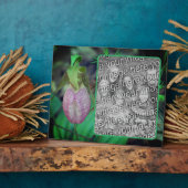 Lady Slipper Orchid独自の写真を作成 フォトプラーク (側面)