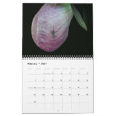 Lady Slipper Orchid Flowers カレンダー (2月 2027)