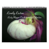 Lady Slipper Orchid Flowers カレンダー (カバー)