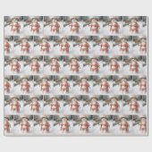 Lady Snowman Hitchhiking with a Florida Sign ラッピングペーパー (フラット)