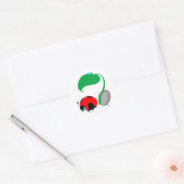 「Lady & The Pillbug」スタンプ ラウンドシール (封筒)